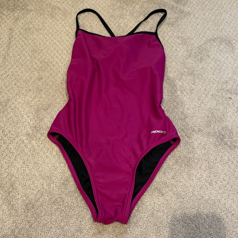 Sporti Tie Back One Piece Swimsuit Size 30